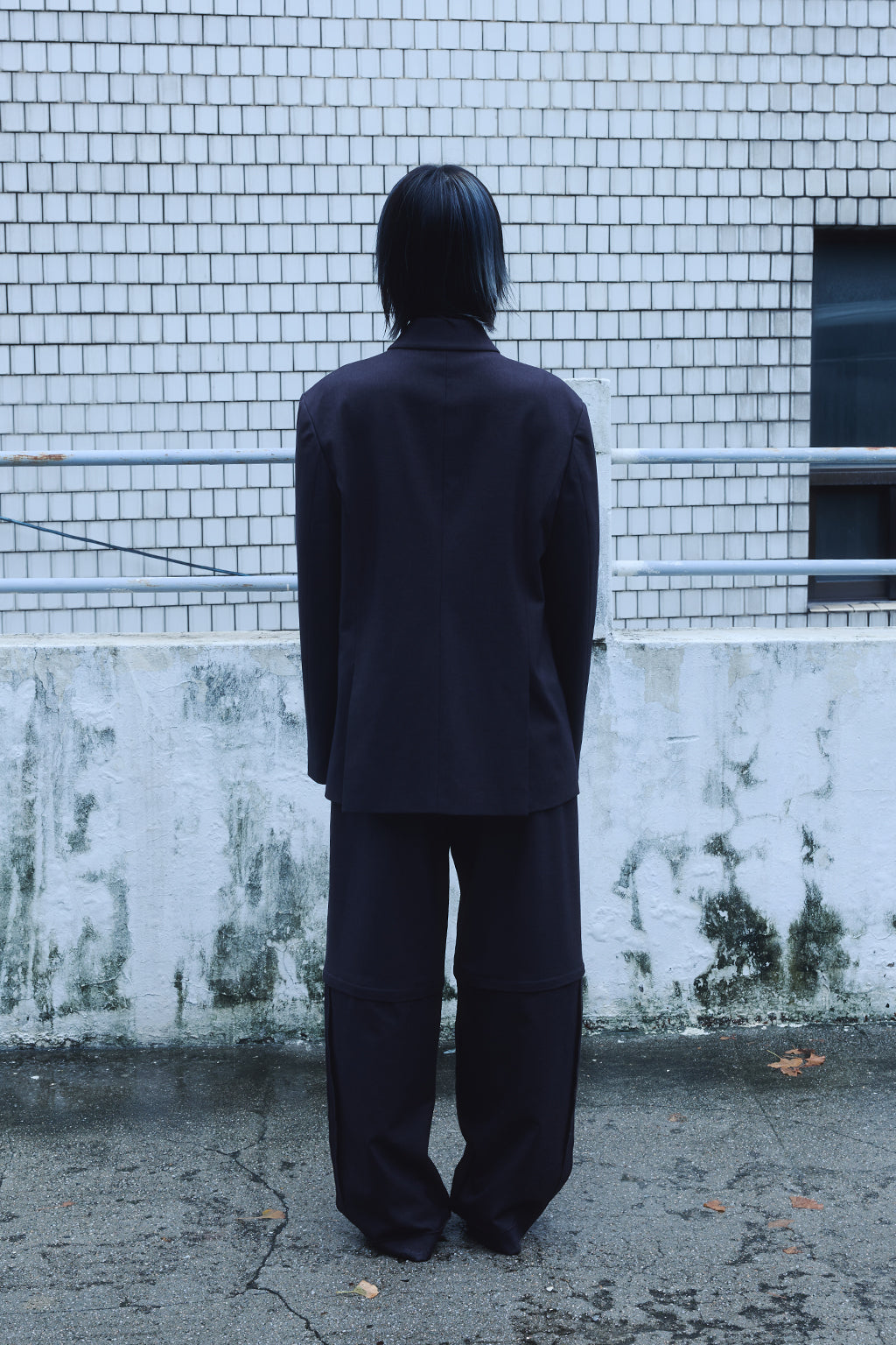 2 PARTS WOOL PANTS / CHARCOAL