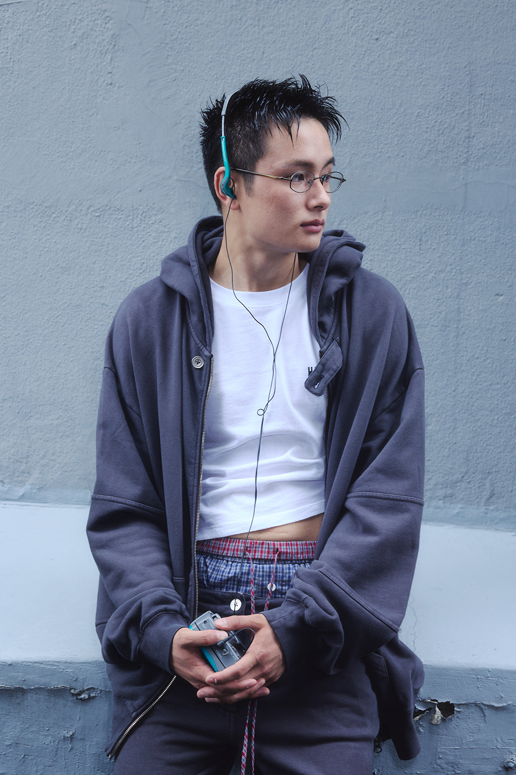 PIGMENT ZIP HOODIE / BROWN