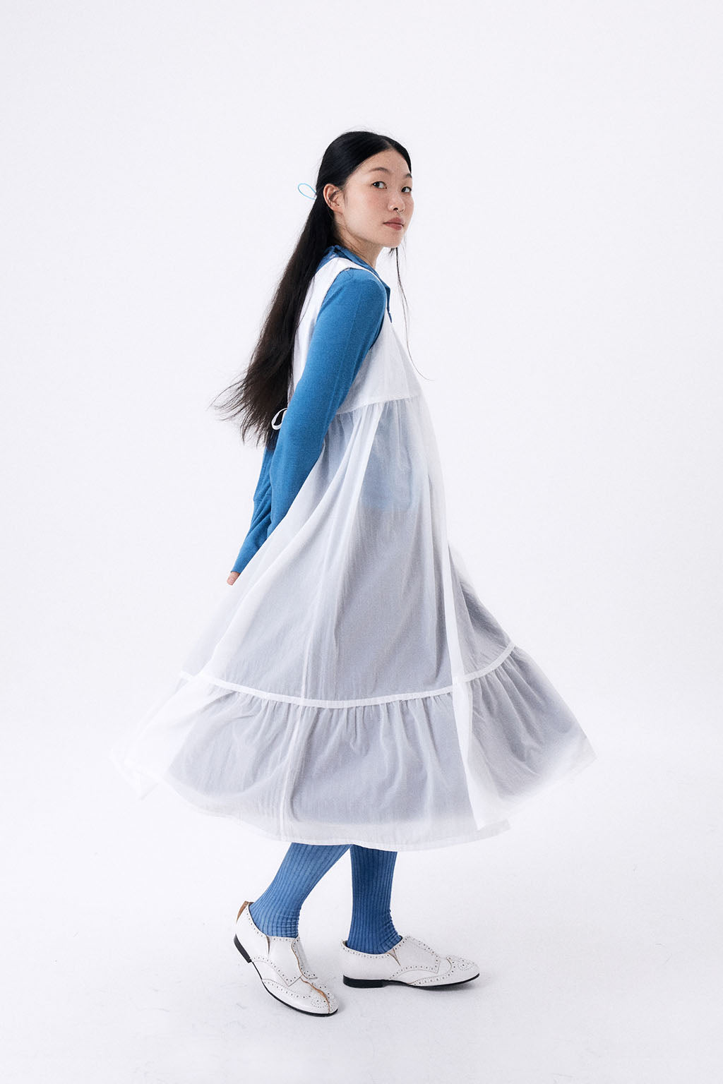 PARACHUTE DRESS / WHITE