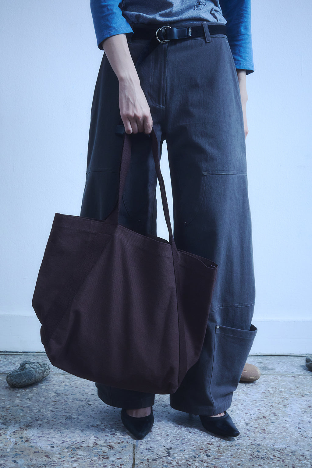 HEM POCKETS JEANS 3 / CHARCOAL