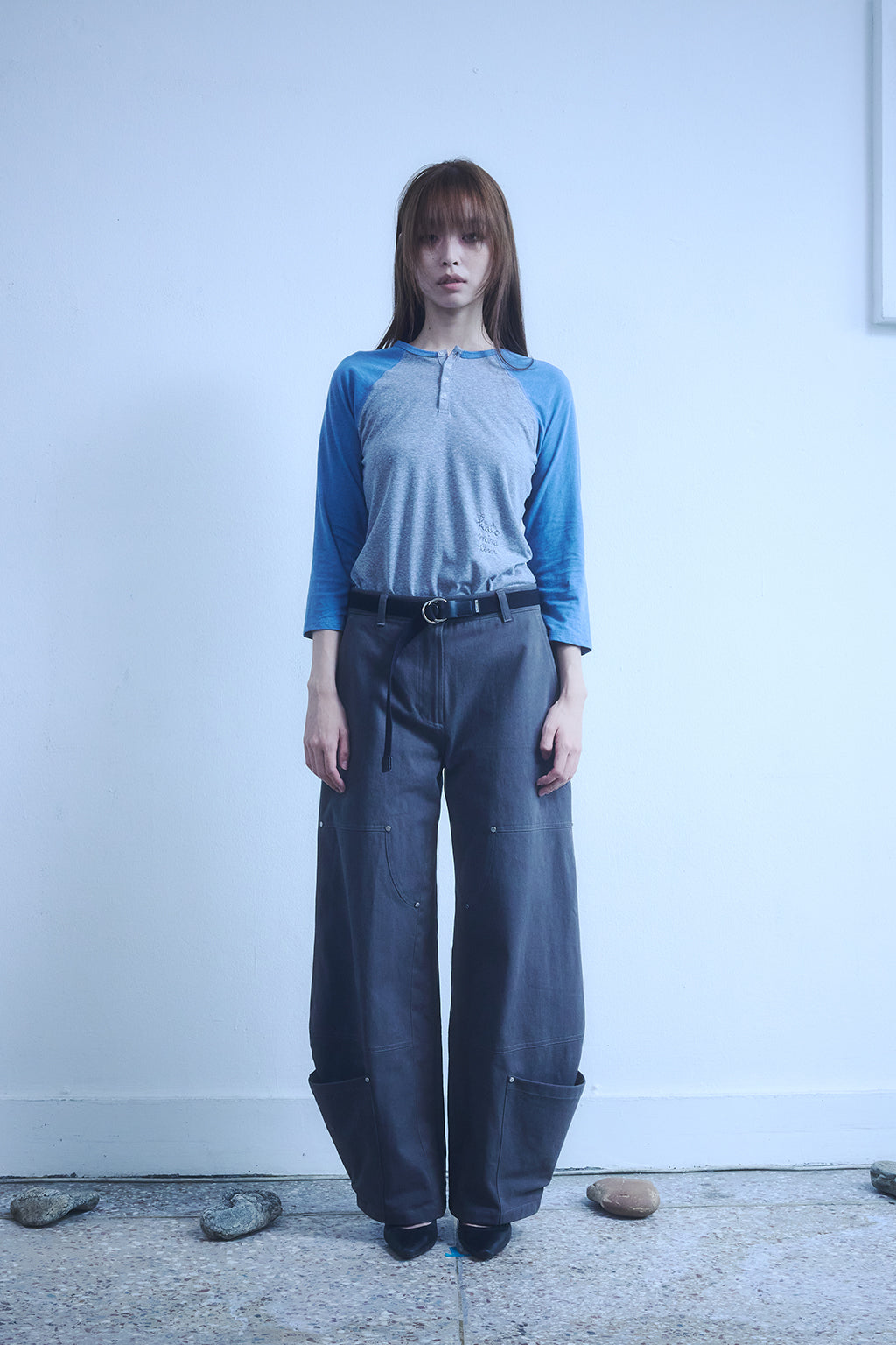 SLIM RAGLAN TEE / BLUE