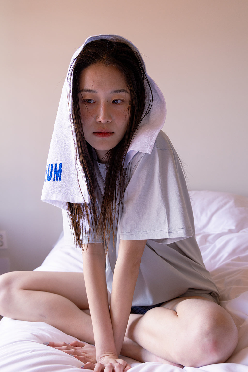 DOUBLE WAIST CHECK SHORTS / BLUE
