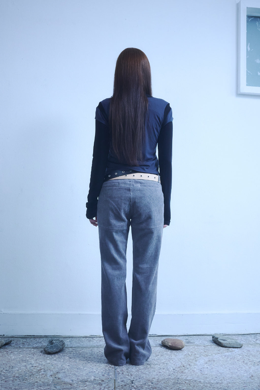 CORDUROY BOOTSCUT / BROWN GRAY