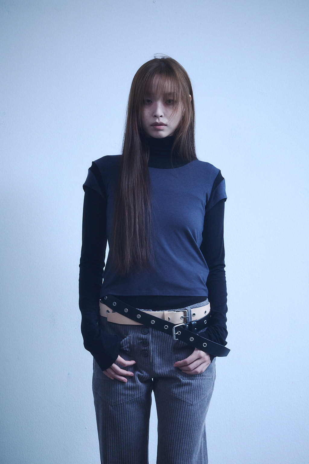 3 IN 1 LAYERED TOP 2 / BLACK
