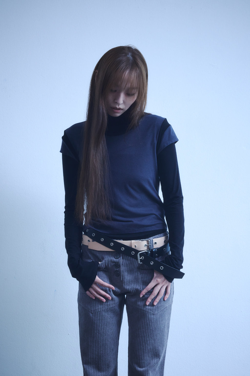 3 IN 1 LAYERED TOP 2 / BLACK