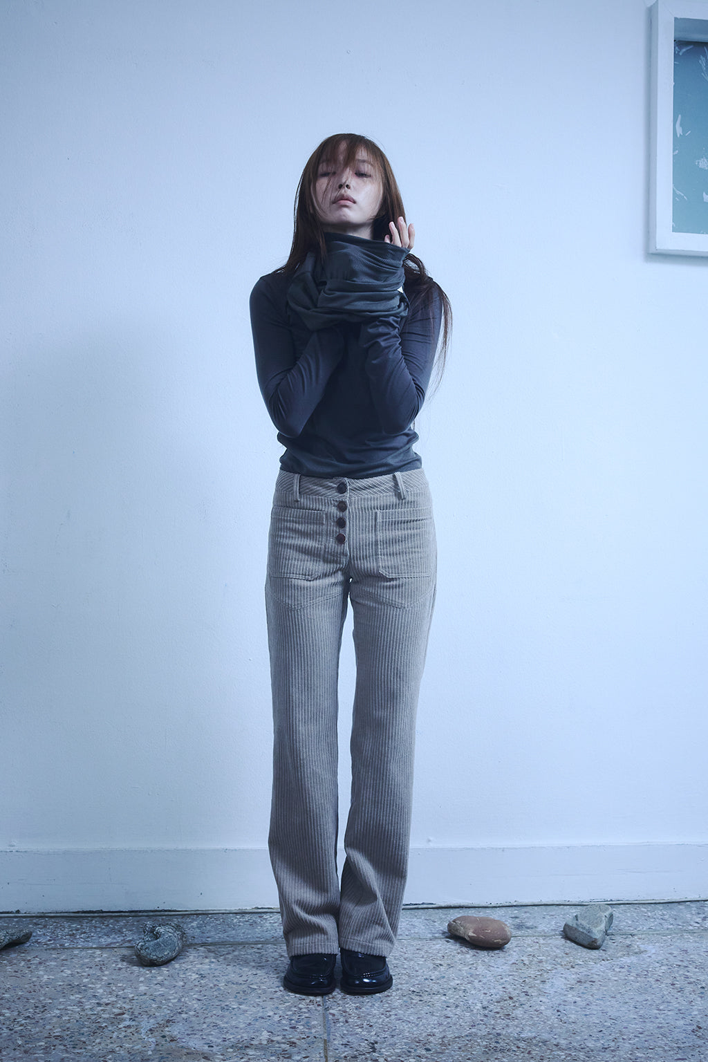 3 IN 1 LAYERED TOP 2 / KHAKI
