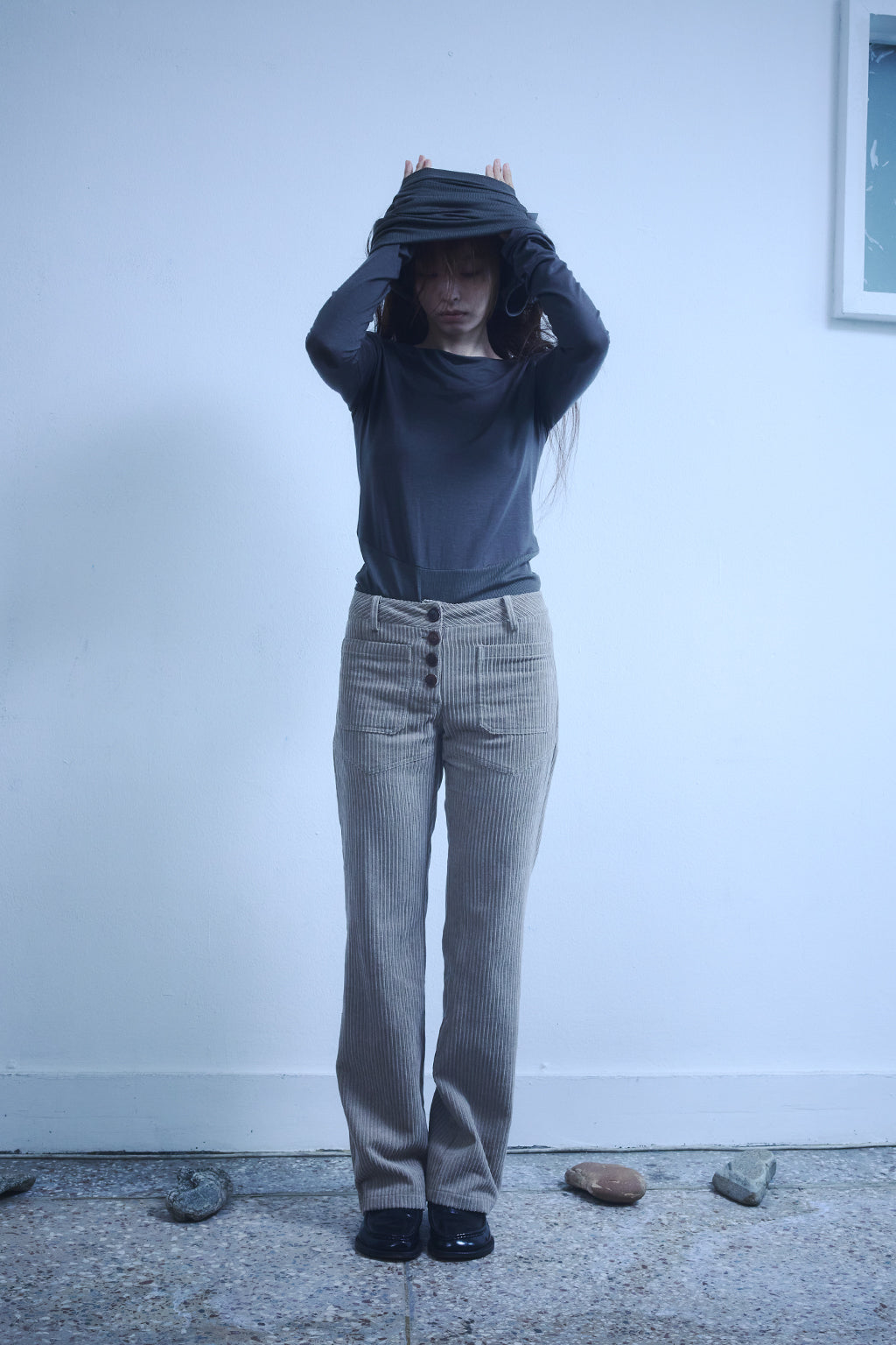3 IN 1 LAYERED TOP 2 / KHAKI
