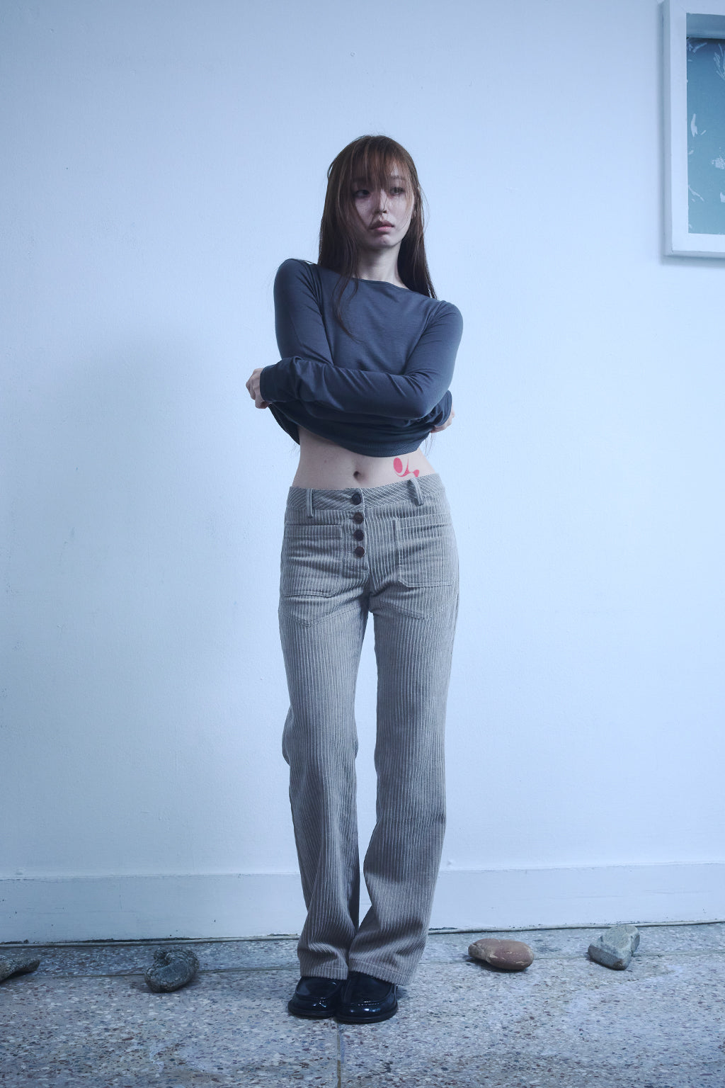 3 IN 1 LAYERED TOP 2 / KHAKI