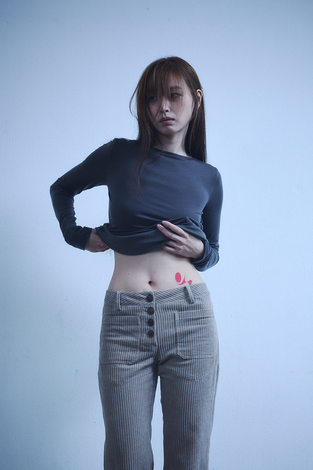 3 IN 1 LAYERED TOP 2 / KHAKI