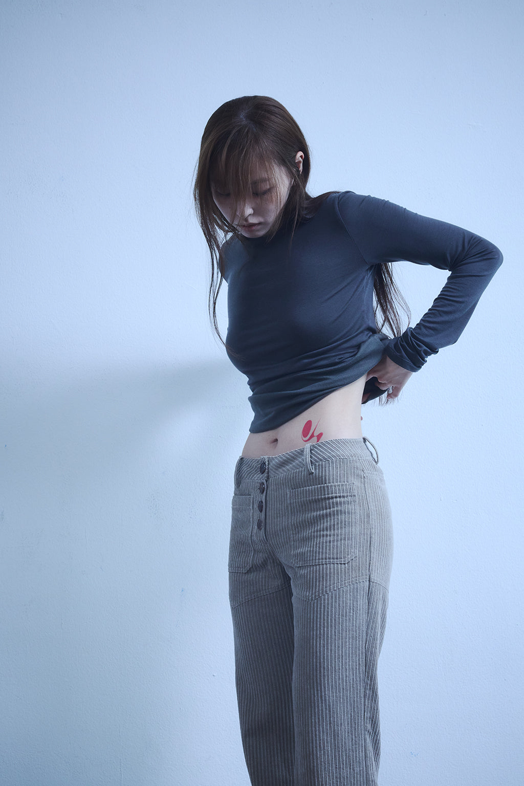 3 IN 1 LAYERED TOP 2 / KHAKI
