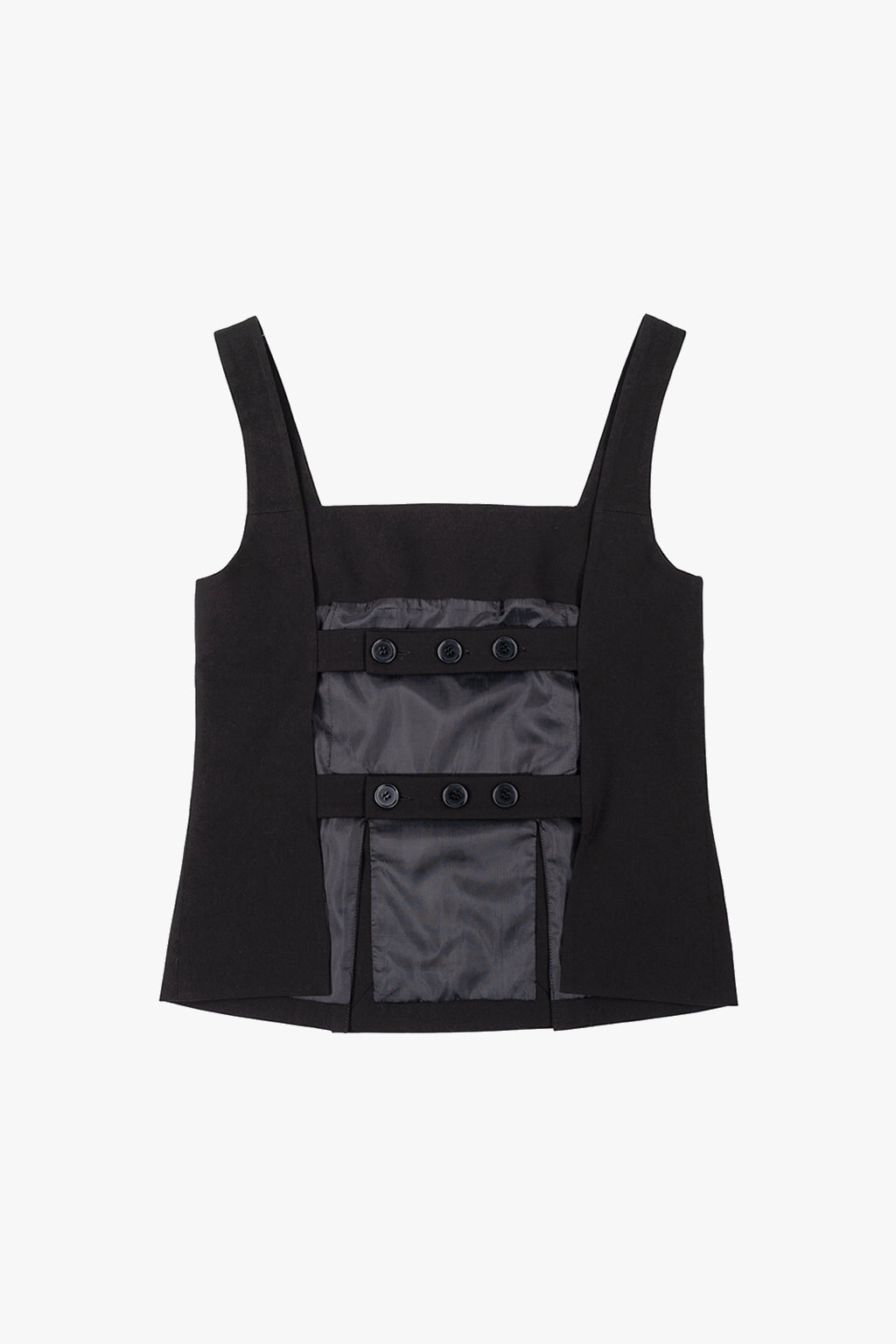 BACK STRAPS TOP / BLACK