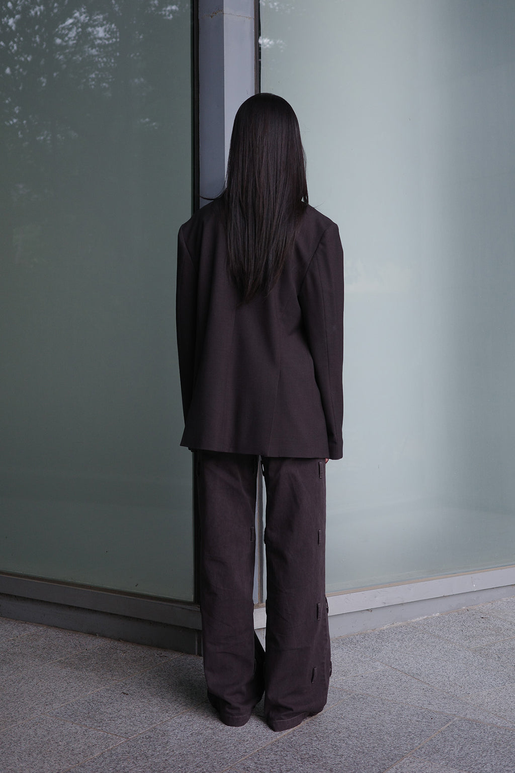 PIGMENT BUCKLE STRAPS PANTS / BROWN