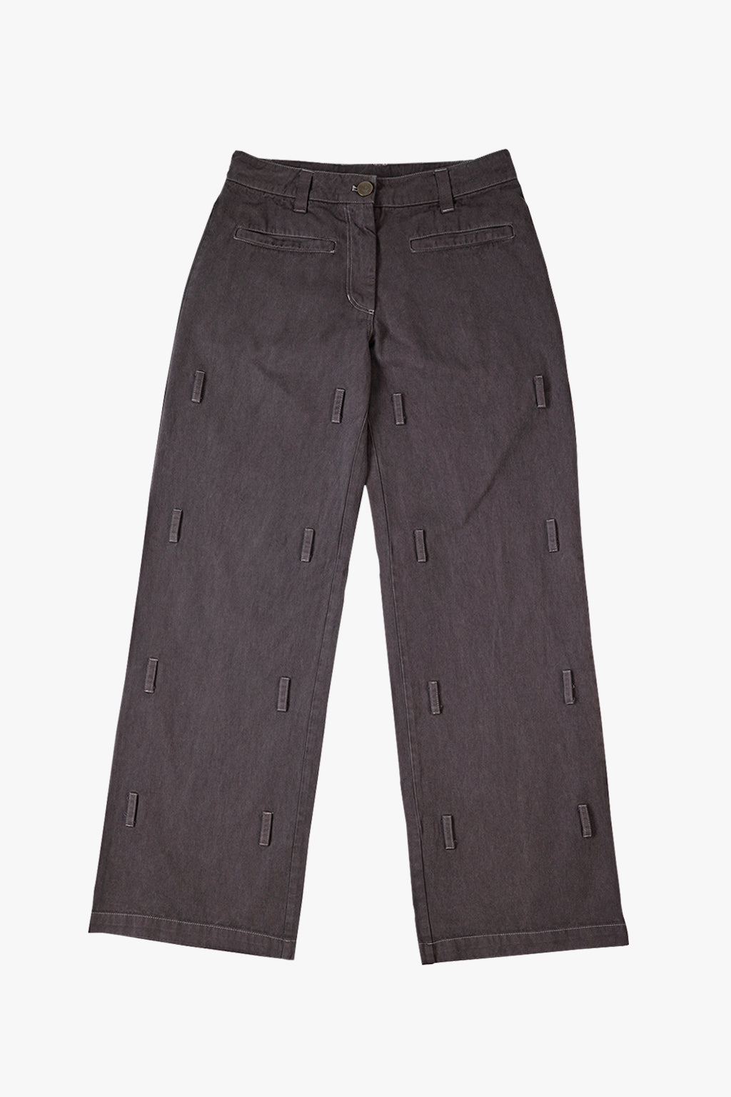PIGMENT BUCKLE STRAPS PANTS / BROWN