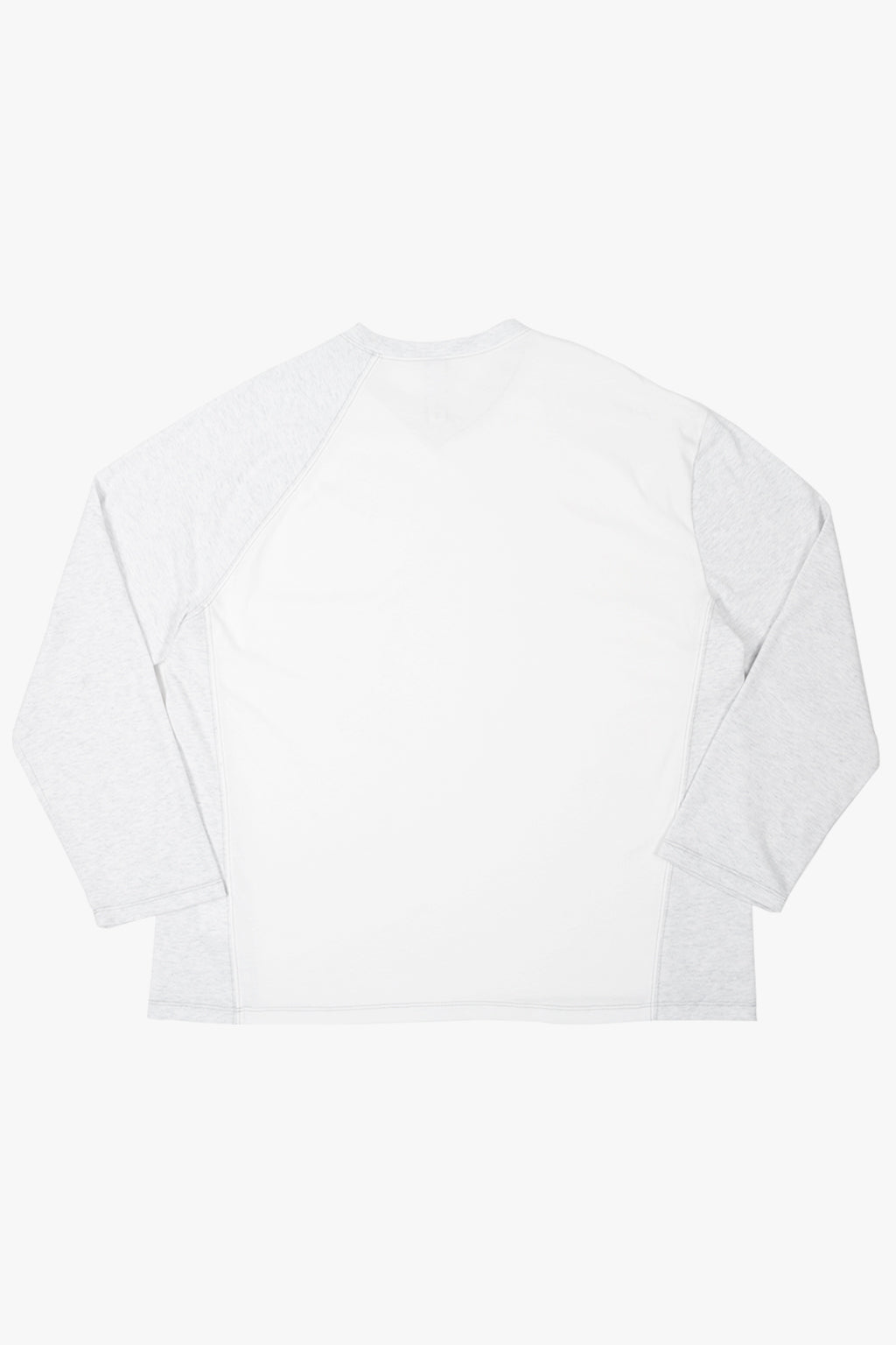V NECK PIQUE RAGLAN TEE / WHITE