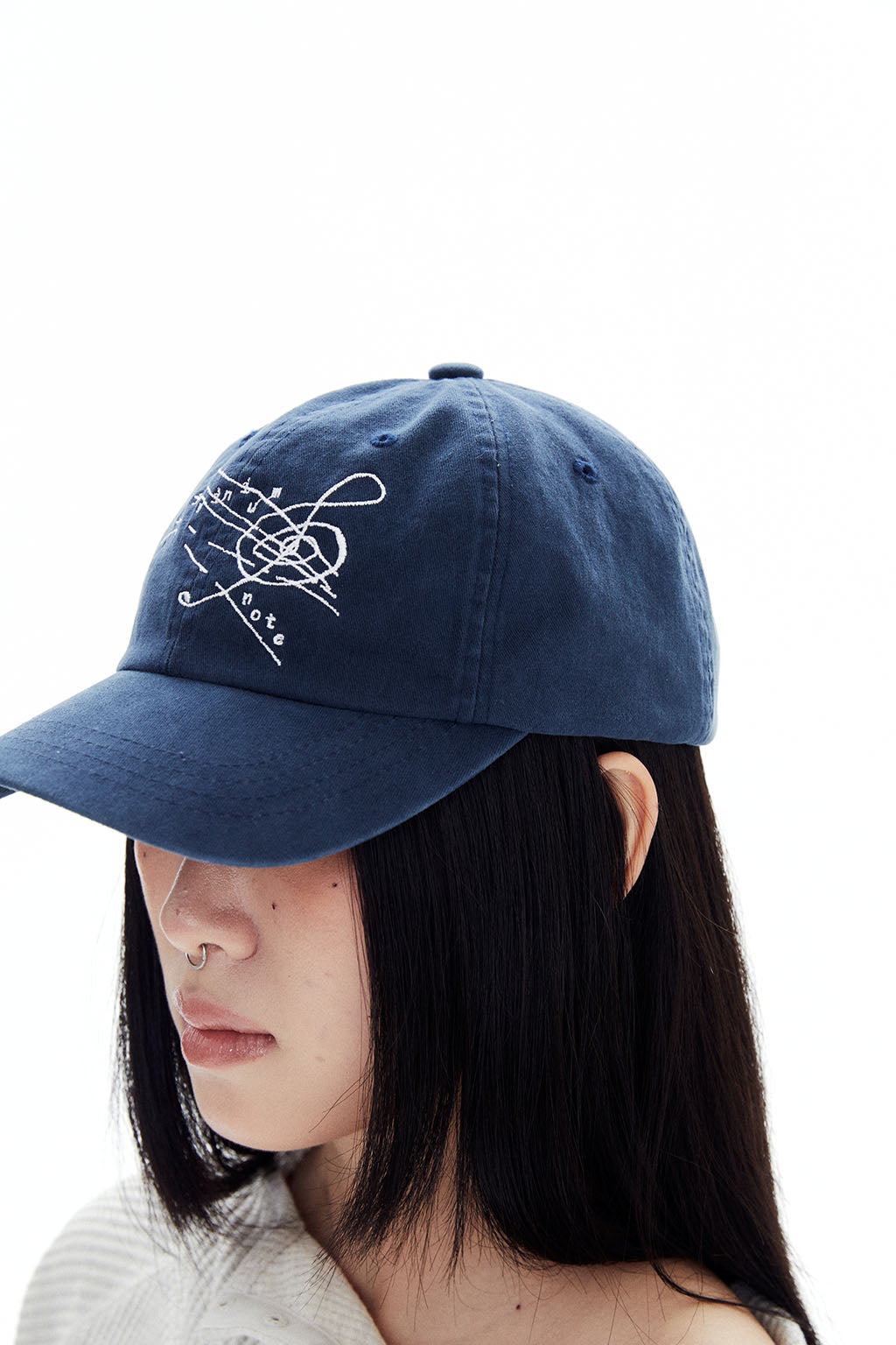 HALOMINIUM NOTE CAP / NAVY