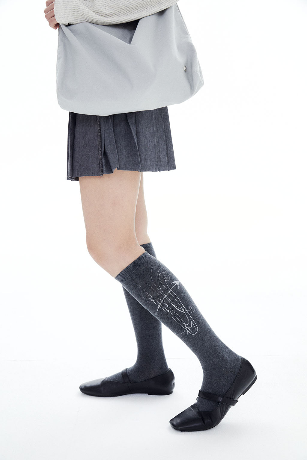 HLMN & HARP KNEE SOCKS / GRAY