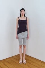 SWEAT SKIRT PANTS / GRAY
