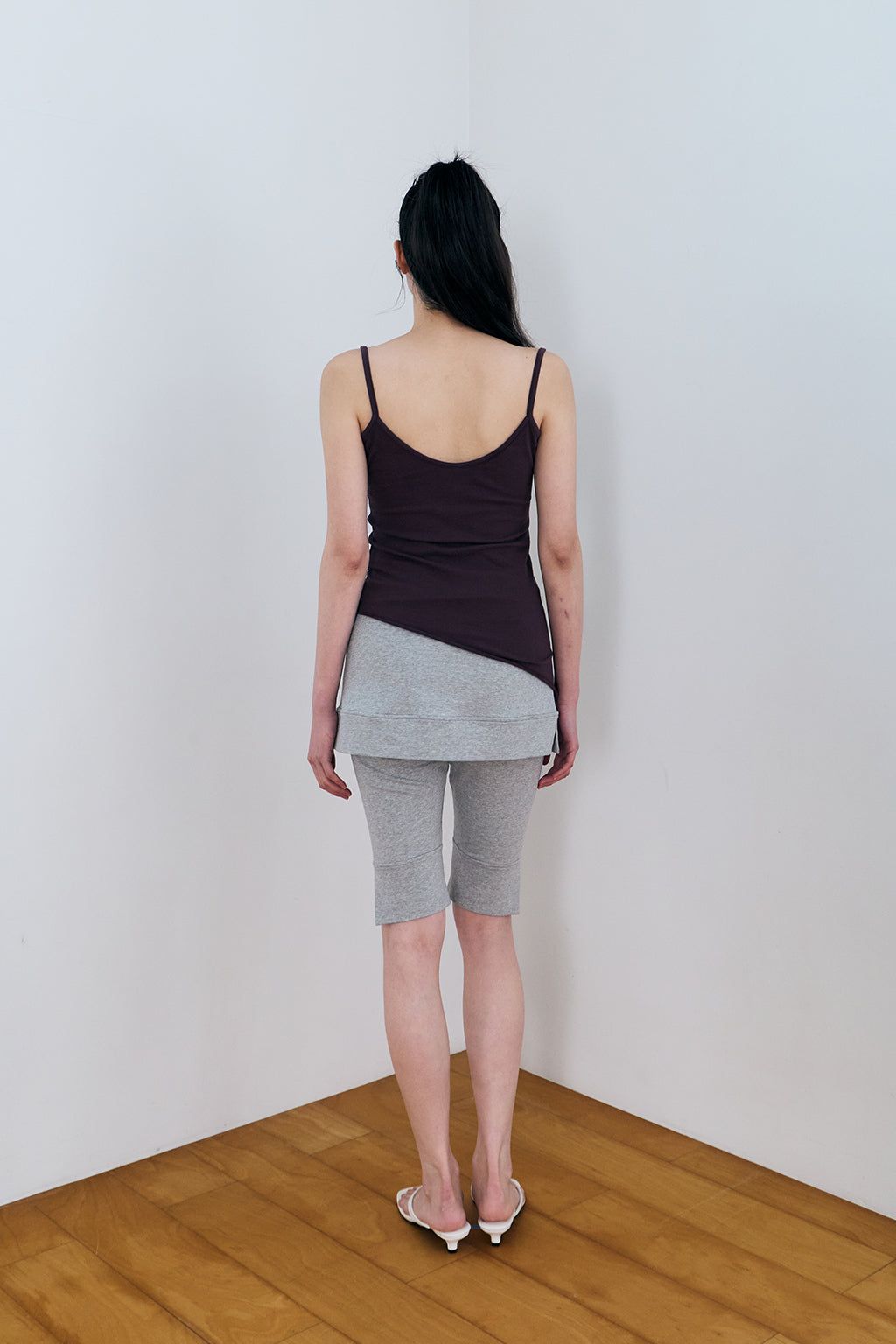 SWEAT SKIRT PANTS / GRAY