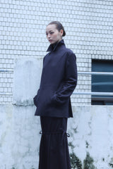 MULTIWAY CHECKED SKIRT / CHARCOAL