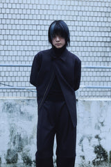ZIP-UP WOOL JACKET / CHARCOAL