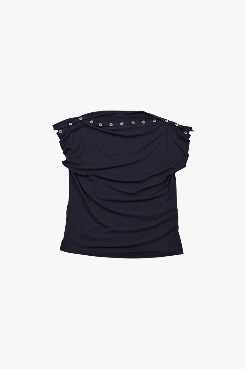 COWL SLEEVELESS 2 / CHARCOAL