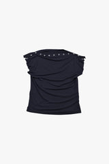 COWL SLEEVELESS 2 / CHARCOAL