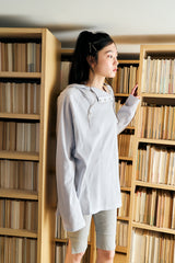 LIGHT OVERSIZED WAFFLE HOODIE / BABY BLUE