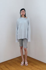 SWEAT SKIRT PANTS / GRAY