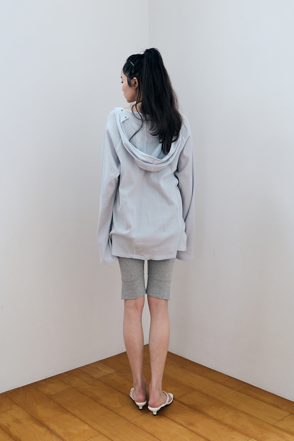 SWEAT SKIRT PANTS / GRAY
