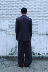 ZIP-UP WOOL JACKET / CHARCOAL