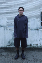 OVERSIZED WAFFLE HOODIE / DARK GRAY