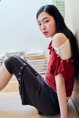 COWL SLEEVELESS 2 / RED