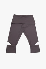 SLIT CUFFED LEGGINGS / BROWN