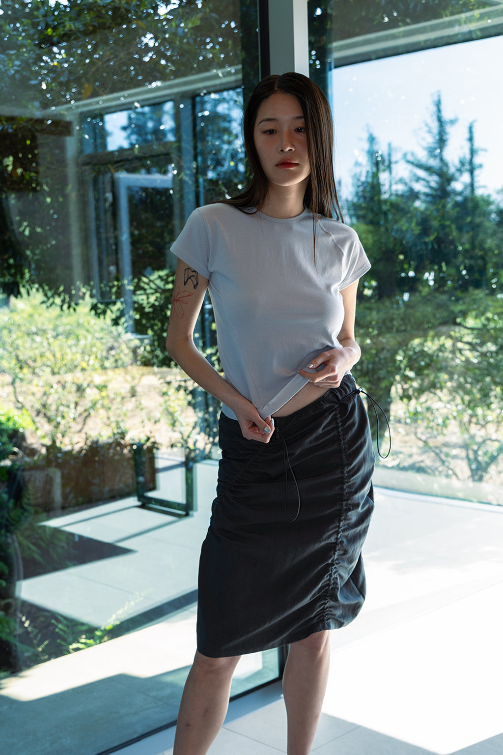 DIAGONAL TOP / GRAY