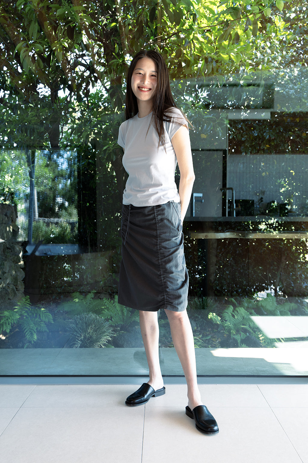 DIAGONAL TOP / GRAY