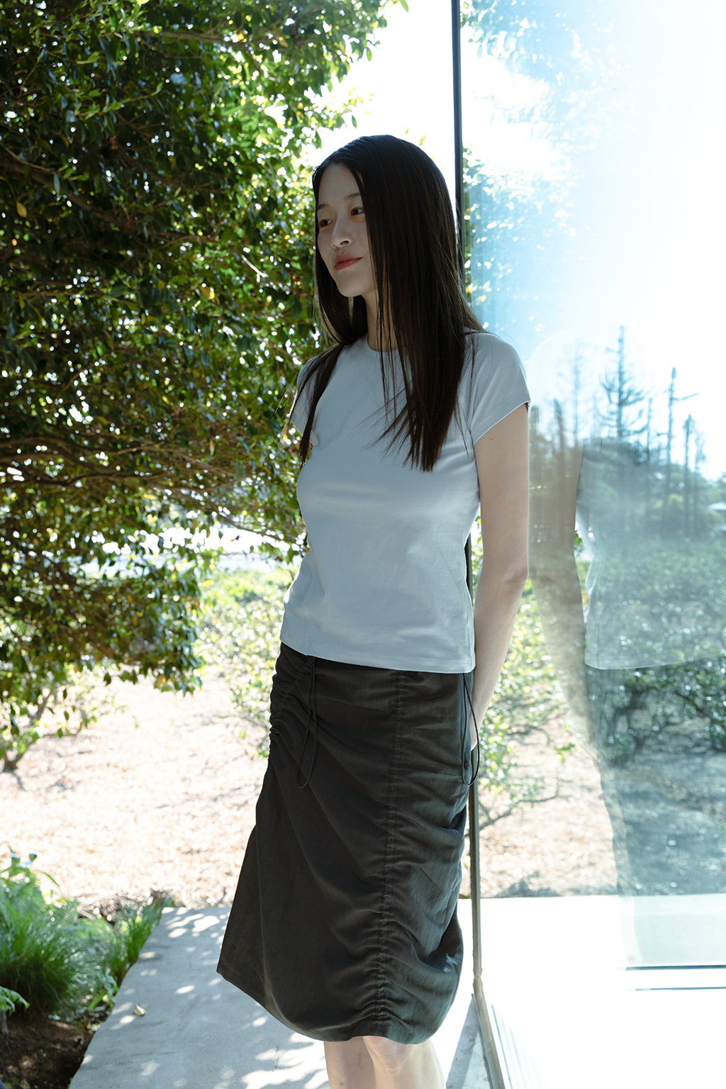 DIAGONAL TOP / GRAY