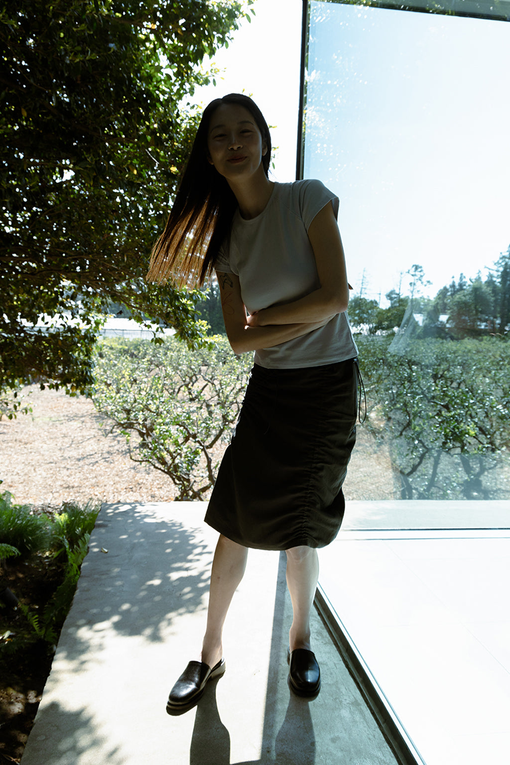 DIAGONAL TOP / GRAY