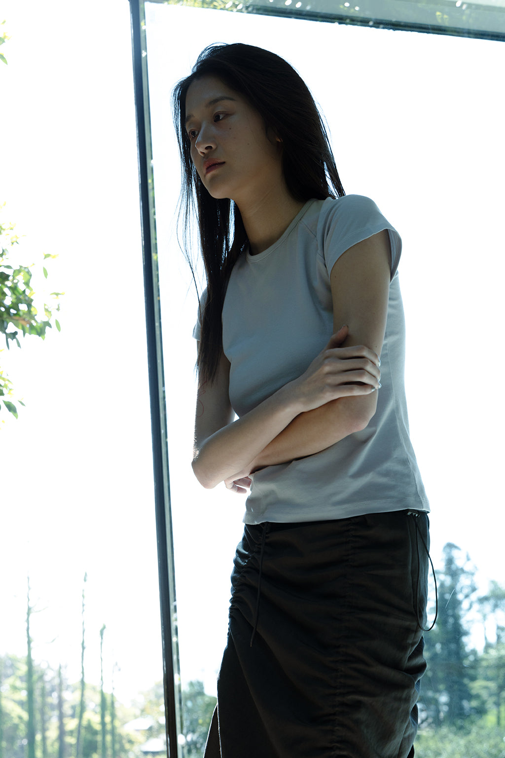 DIAGONAL TOP / GRAY