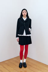 DOUBLE-BUTTON JACKET / BLACK