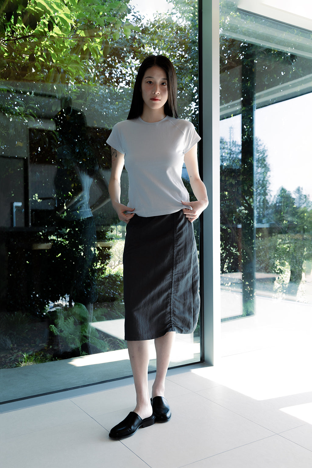 DIAGONAL TOP / GRAY