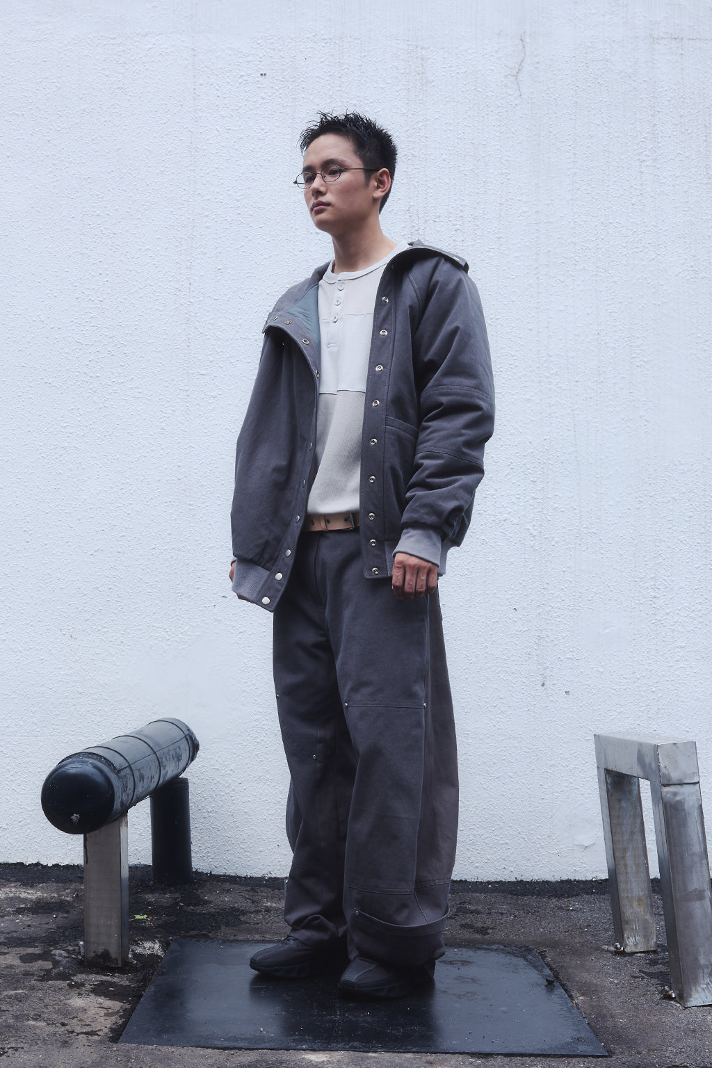 HEM POCKETS JEANS 3 / CHARCOAL