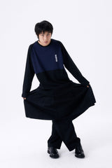 ONE TUCK WOOL PANTS / BLACK