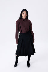 OVERSIZED POCKETS SHIRT 2 / BURGUNDY