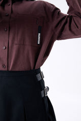 OVERSIZED POCKETS SHIRT 2 / BURGUNDY