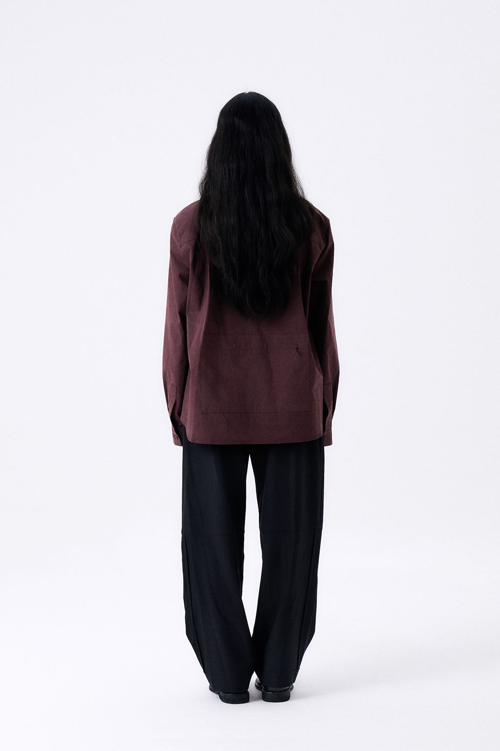 OVERSIZED POCKETS SHIRT 2 / BURGUNDY