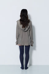 PIGMENT OVERSIZED WAFFLE HOODIE / BROWN