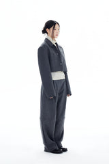 2 WAYS WOOL JACKET / GRAY