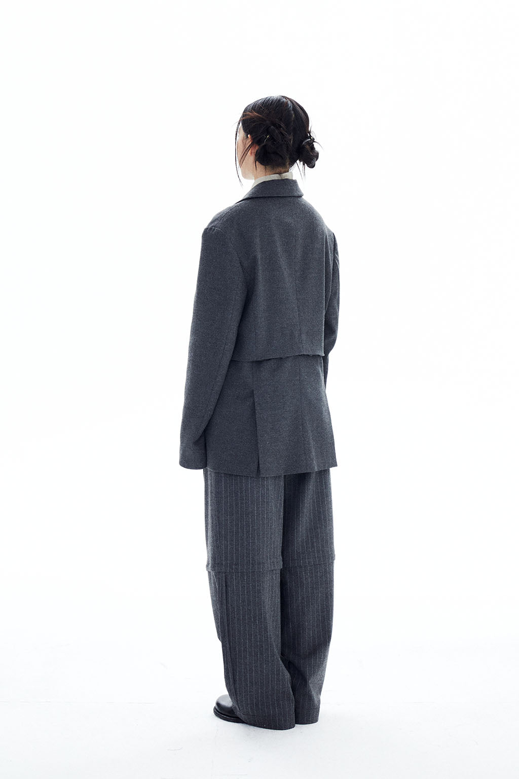 2 WAYS WOOL JACKET / GRAY