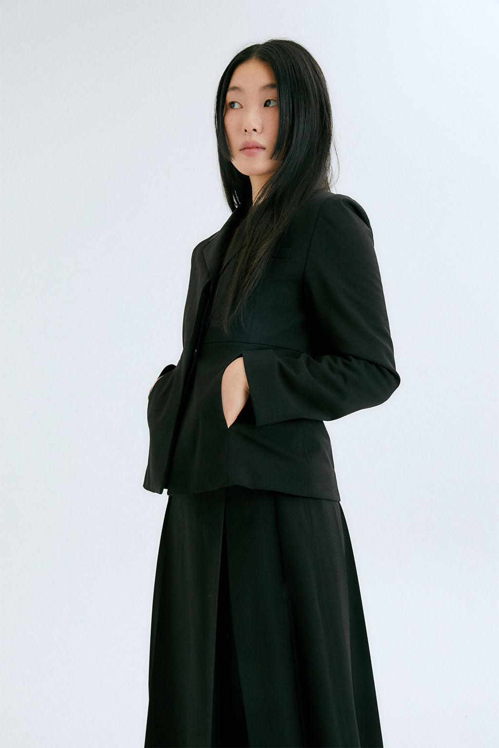 2 BUTTONS JACKET / BLACK