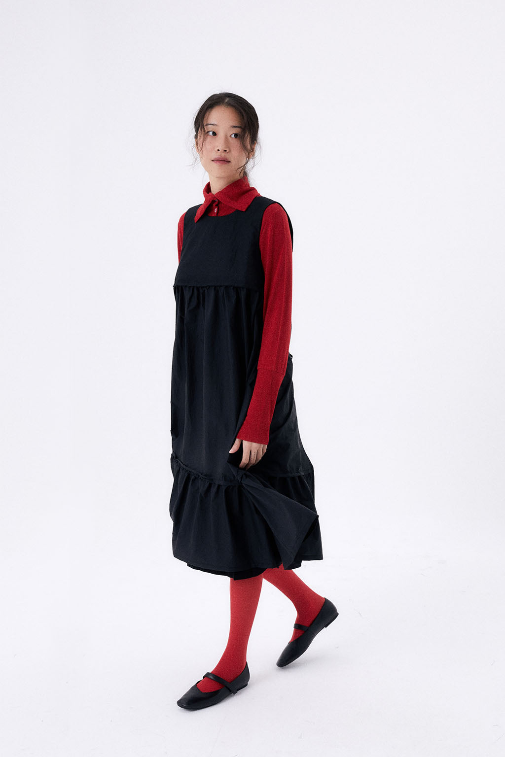 PARACHUTE DRESS / BLACK